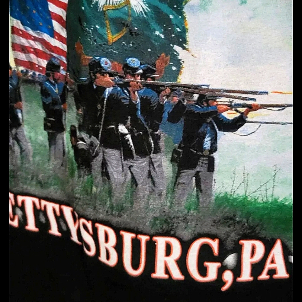 New Harley Davidson XL Mens T Battle o Gettysburg By Battlefield Harley Shop PA